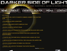Tablet Screenshot of darkersideoflight.com